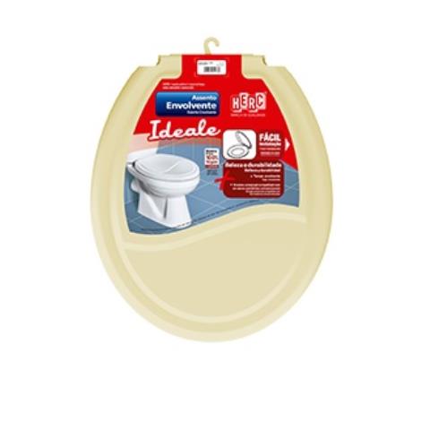 Assento Sanitário Oval Envolvente Herc Ideale Bege