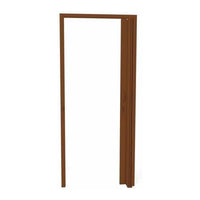 Porta Sanfonada Sanfplasbil em PVC 70 cm x 120 cm Mogno