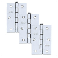 Dobradiça De Zinco Silvana 3.1/2 Polegadas Com 3 Peças