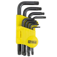 Jogo De Chave Torx Com Suporte 9 Peças Dtools