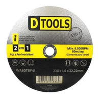 Disco De Corte Dtools Para Aço Inox 9 Polegadas 1.8mm