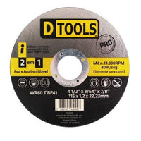 Disco De Corte Para Aço Inox 115mm X 1,2mm X 22,23mm 4 1/2 Polegadas