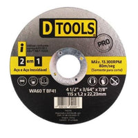 Disco De Corte Para Aço Inox 115mm X 1,2mm X 22,23mm 4 1/2 Polegadas