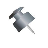 Isolador de PVC 36x36 mm com Prego Cinza
