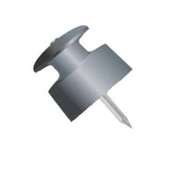 Isolador de PVC 36x36 mm com Prego Cinza