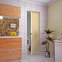 Porta Sanfonada Pvc Bianchini 70cm X 120cm Areia