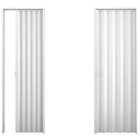 Porta Sanfonada De Pvc Branca 80cm X 210cm Bianchini