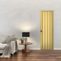 Porta Sanfonada de PVC Sanfplasbil 80 cm x 210 cm Areia