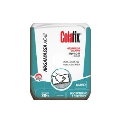 ARGAMASSA COLANTE COLAFIX AC3 BRANCO 20KG