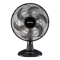 Ventilador De Mesa Ventisol Turbo 6 Pás 30cm 127v Preto E Cinza