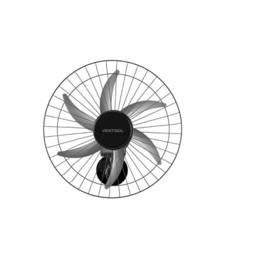 Ventilador De Parede Ventisol Turbo Steel 50cm Bivolt Preto