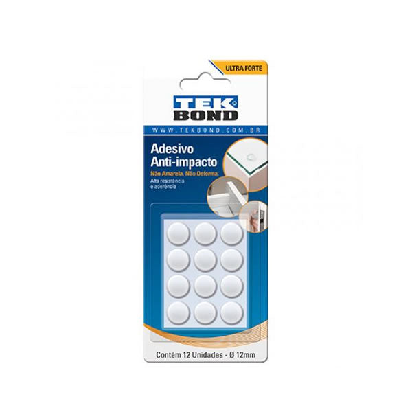 TEKBOND ADESIVO IMPACTO REDONDO 12MM CART C/12UN
