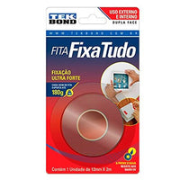 Fita Dupla Face Acrílica Tekbond 12mm X 2m