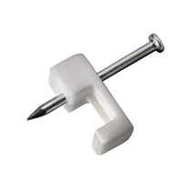 Fixa Fio Sforplast 18x25mm Branco Com Prego 20 Peças
