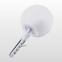 Batedor De Porta Sforplast Conjunto Completo Branco Com Parafusos