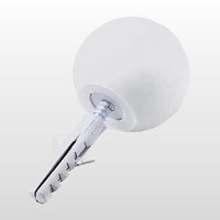 Batedor De Porta Sforplast Conjunto Completo Branco Com Parafusos