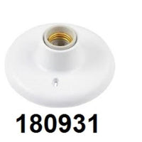 Plafonier De Porcelana E27 1x100w Branco Ilumi