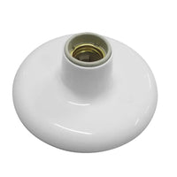 Plafonier De Porcelana E27 1x100w Branco Ilumi