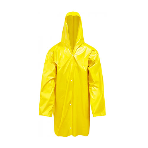 CAPA CHUVA PVC AMARELA G FORRADA C/MANGA