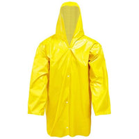 Capa De Chuva Plastcor Em Pvc Amarela Com Forro E Capuz Tamanho Gg
