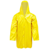 Capa De Chuva Plastcor Em Pvc Amarela Com Forro E Capuz Tamanho Gg