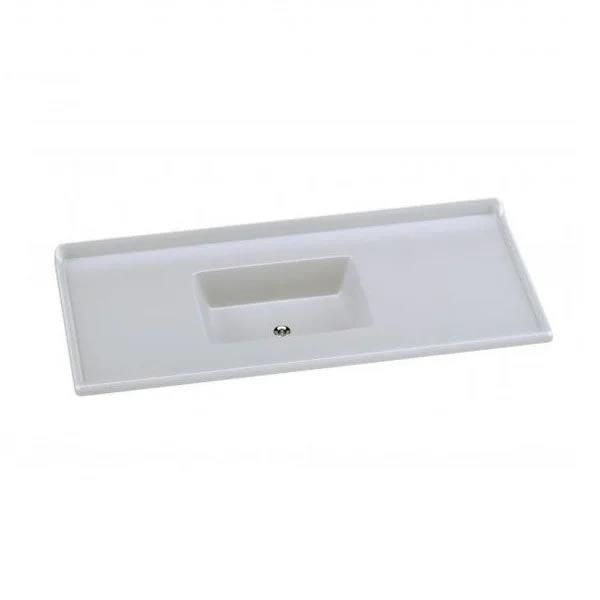 Pia De Mármore Sintético Roralit 120x55cm Branco Gelo A.J.Rorato