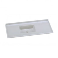 Pia De Mármore Sintético Roralit 120x55cm Branco Gelo A.J.Rorato