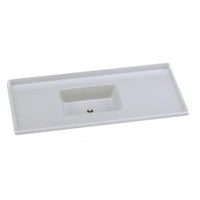 Pia De Mármore Sintético Roralit 120x55cm Branco Gelo A.J.Rorato