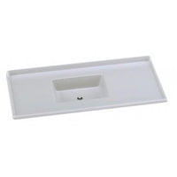 Pia De Mármore Sintético Roralit 120x55cm Branco Gelo A.J.Rorato