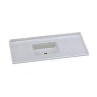 Pia De Mármore Sintético Roralit 120x55cm Branco Gelo A.J.Rorato