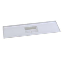 Pia Sintética Gran 180x55cm Branco Gelo AJR