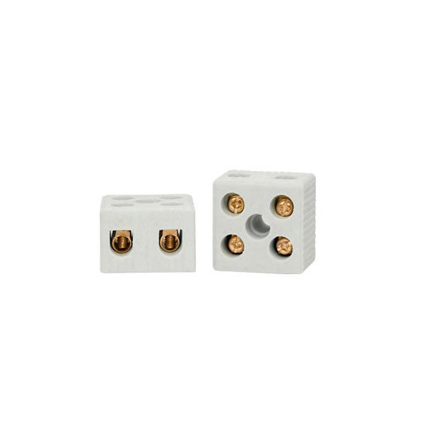 Conector De Porcelana Bipolar 10mm Decorlux