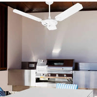 Ventilador De Teto Venti Delta New Comercial Eco 3 Pás Branco 127v