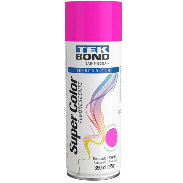 Tinta Spray Luminosa Tekbond Rosa 350ml