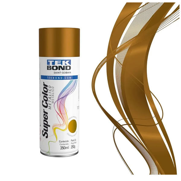 Tinta Spray Metálico Tekbond Cobre 350ml