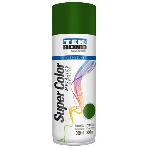 Tinta Spray Metálico Tekbond Verde 350ml