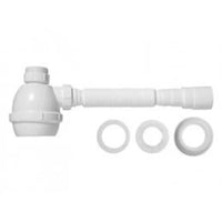 Sifão Copo Universal Blukit Branco Para Pia E Tanque