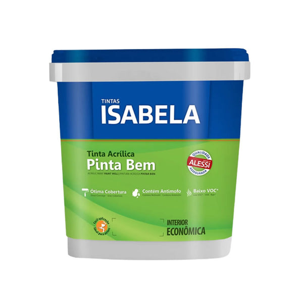 Tinta Acrílica Fosco Isabela 18L Branco Antimofo