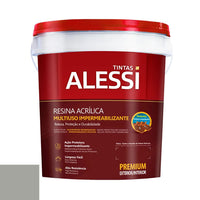 Resina Acrílica Multiuso Alessi Cinza Médio 3,6l Base Água