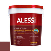 Resina Acrílica Multiuso Alessi Vermelho Óxido 3,6l Base Água