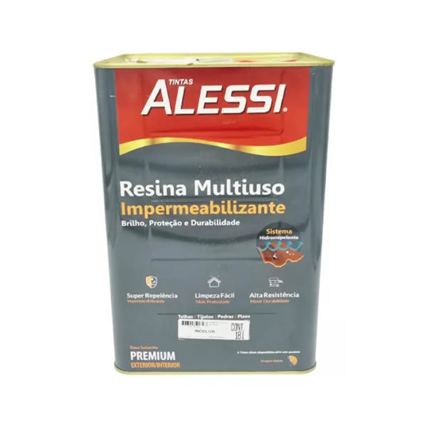Resina Multiuso Alessi Incolor Base Solvente 18l