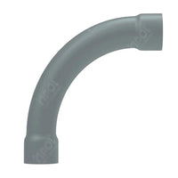 Curva 90 Graus Com Bolsa Para Eletroduto 34mm Cinza Inpol