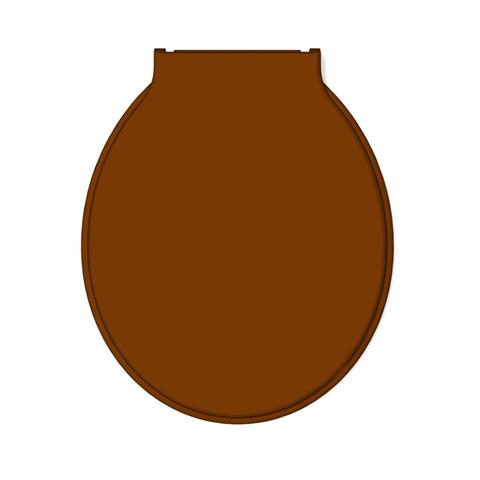 Assento Sanitário Almofadado Herc Prime Oval Marrom