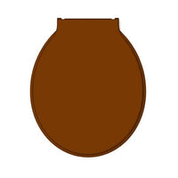 Assento Sanitário Almofadado Herc Prime Oval Marrom