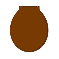 Assento Sanitário Almofadado Herc Prime Oval Marrom