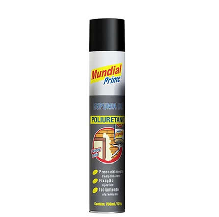 Espuma Poliuretano Prime 750ml/720g Mundial