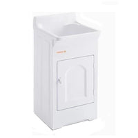 Gabinete para Tanque StiloFibras com Esfregador Frontal 20L Branco
