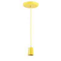 Pendente Vision Dital Alumínio Amarelo 1 Lâmpada