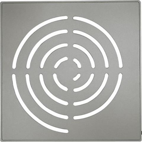 GRELHA ALUMINIO RIOBRAS CINZA 10X10CM