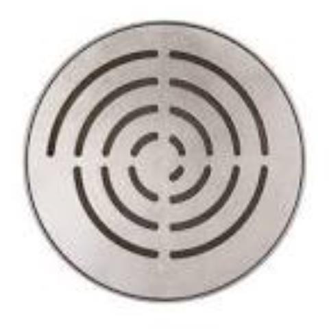 Grelha Circular De Alumínio Com Tela 25cm Riobras